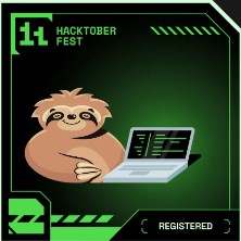 Image of Hacktoberfest badge