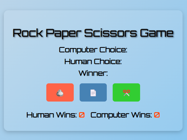 Image of a rock-paper-scissors game